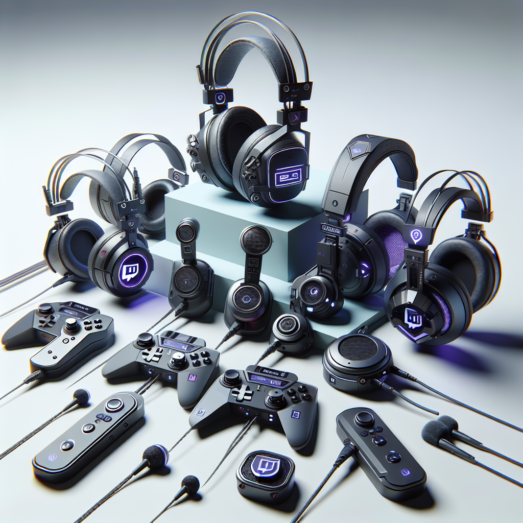 "Mejores auriculares para streamers de Twitch 2024: imagen de auriculares gaming con micrófono y diseño ergonómico, ideales para transmisiones en vivo y experiencias de juego inmersivas."