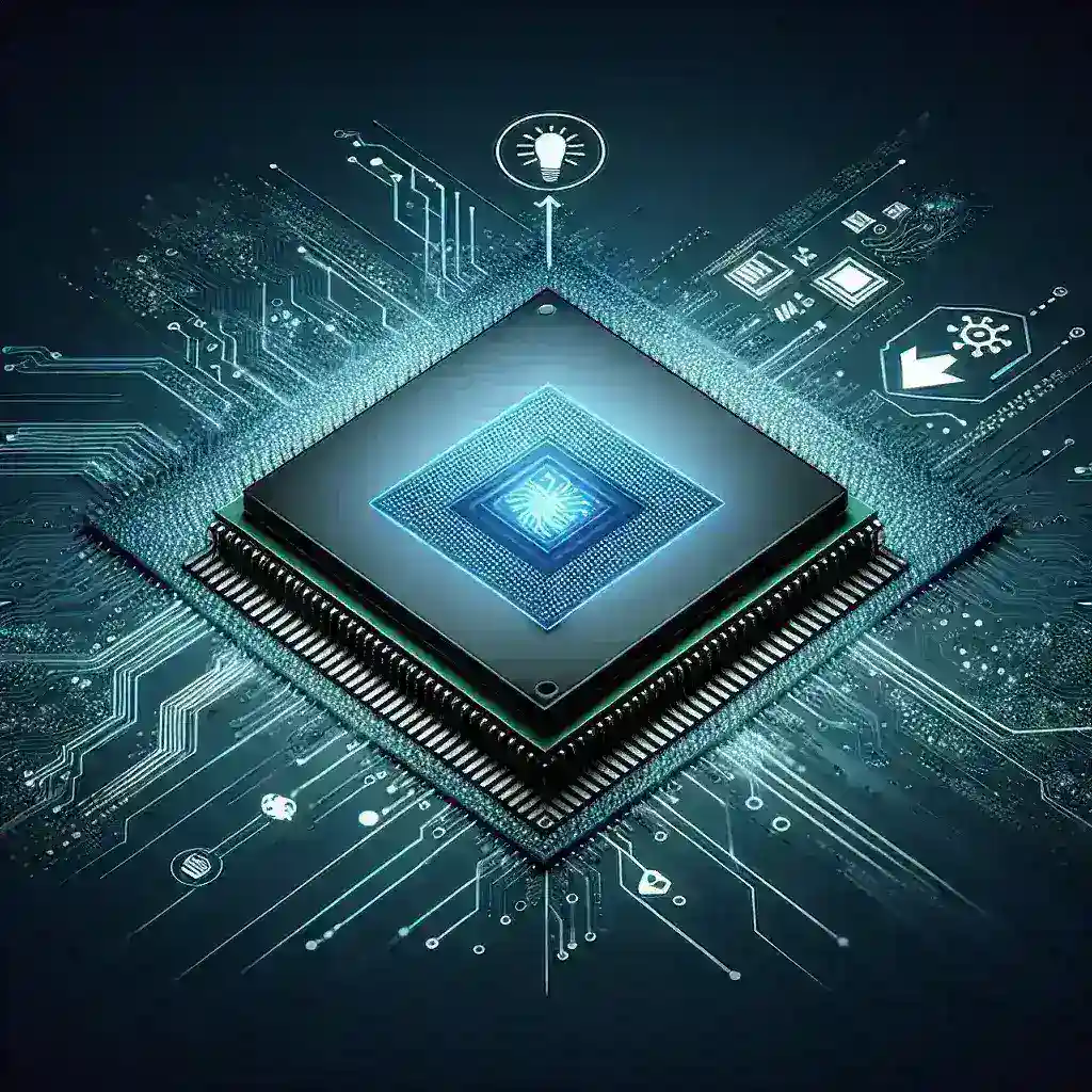 "Imagen de un CPU móvil de Intel utilizando el nodo 18A, ilustrando las innovaciones en tecnología de silicio y su impacto en las tendencias futuras en el diseño de procesadores."