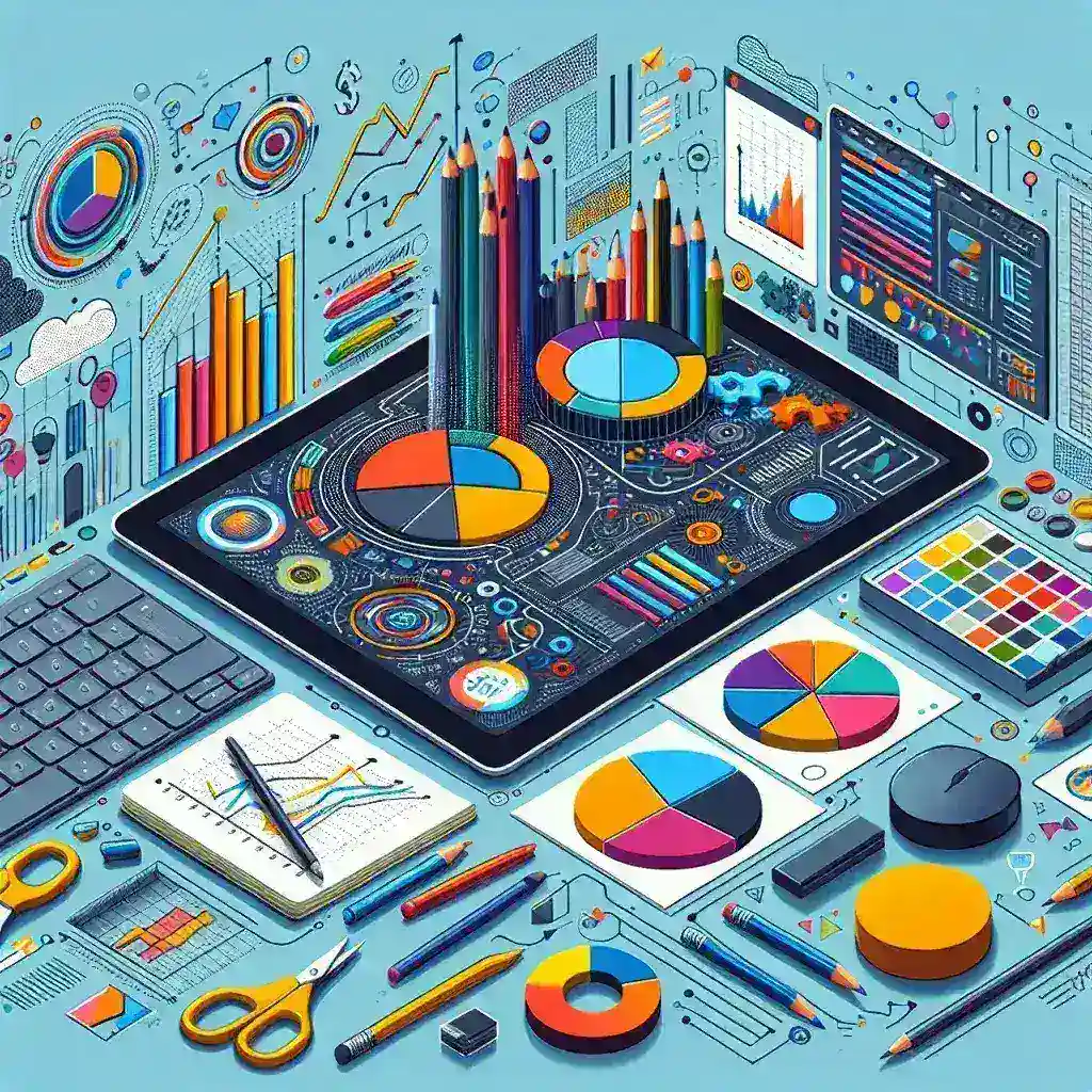 "Ejemplo de infografía colorida creada con herramientas gratuitas, mostrando datos visuales de manera clara y atractiva para ilustrar el artículo 'Cómo crear infografías con herramientas gratuitas'."
