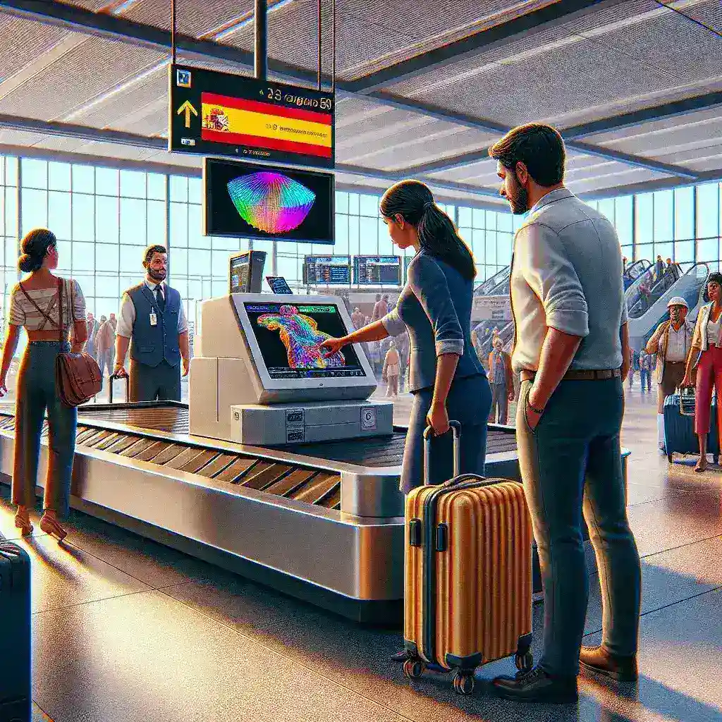 "Nuevo sistema de control de equipajes con escáneres 3D en un aeropuerto español, mejorando la seguridad y eficiencia en el proceso de revisión de maletas."